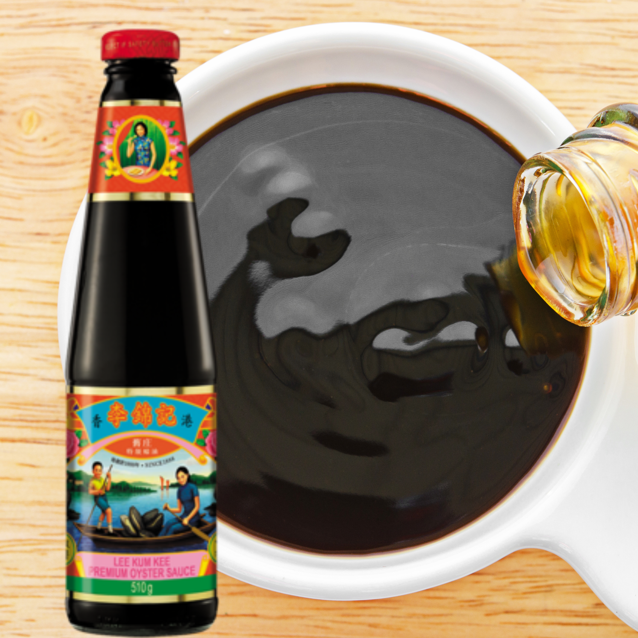 Lee Kum Kee LKK Premium Oyster SoÃe 510 g āļāđāļģāļĄāļąāļāļŦāļāļĒ āļāļĢāļĩāđāļĄāļĩāđāļĒāļĄ