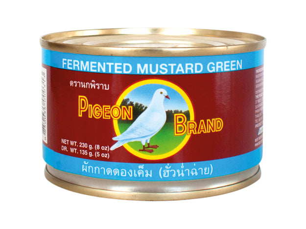 Fermented Green Mustard Cabbage Pigeon Brand 230g ผักกาดดองเค็ม ตรานกพิราบ