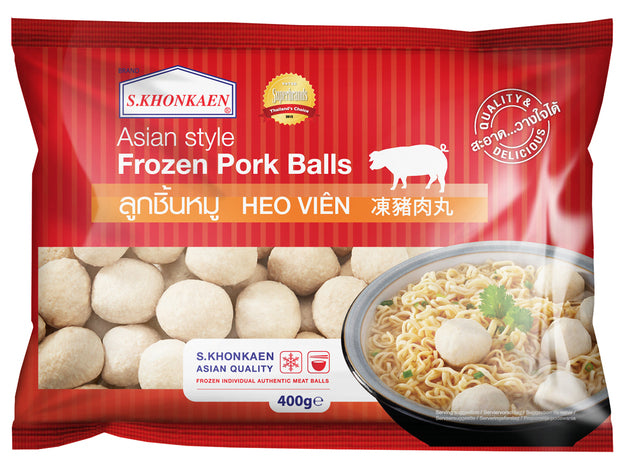 Schweinefleischbällchen S.Khonkaen 400 g ลูกชิ้น หมู ส.ขอนแก่น ❄️Tiefkühlprodukte