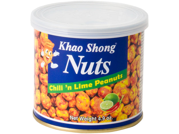 Peanuts Chili-Lime Khao Shong 140 G ถั่วลิสงอบกรอบ รสต้มยำ