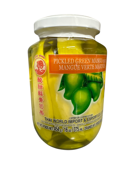 COCK Pickled Green Mango Sliced 454g มะม่วงดอง