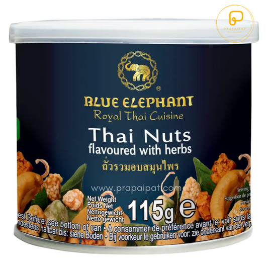 Blue Elephant Thai Nüsse gewürzt 115 Gram ถั่วรวมอบสมุนไพร