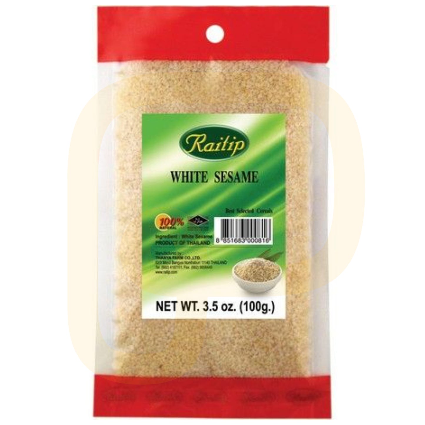 ❗️Best Before 09.06.2025 - Raitip Sesamkörner Weiß White Sesame 100 g งาขาว