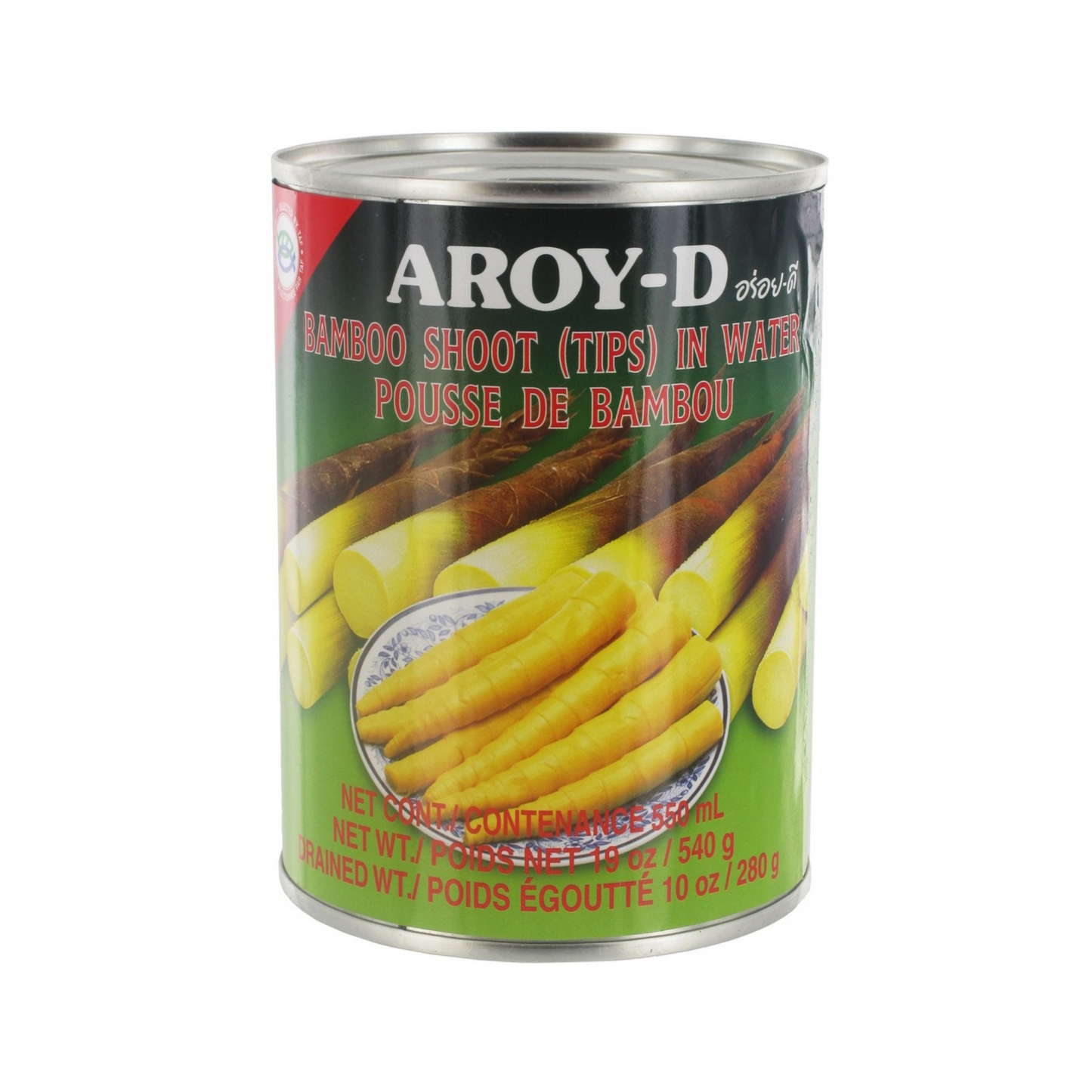 Aroy-D bamboo shoot tips 540g หน่อไม้