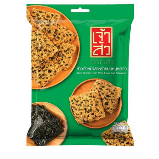 Chao Sua ข้าวตังหมูหยอง สาหร่าย Reiscracker mit Schweinefleischflocken 80 Gram