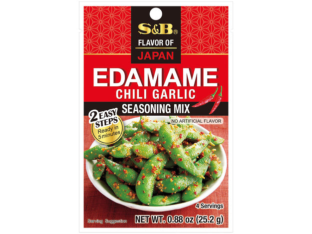 S&B Edamame Chili Garlic seasoning mix 25.2 g
