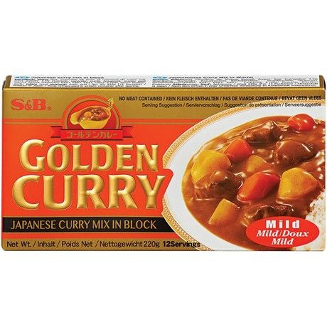 S&B Golden Curry - Curry Sauce Mix - Mild 220 g