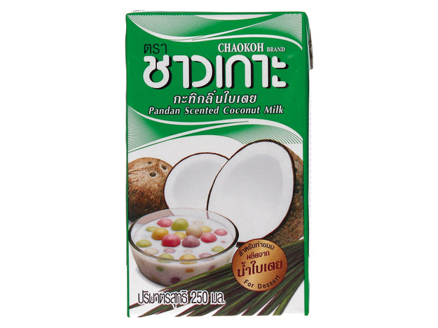 Chaokoh Coconut Milk Pandan Flavour (16% Fat) 250 ML