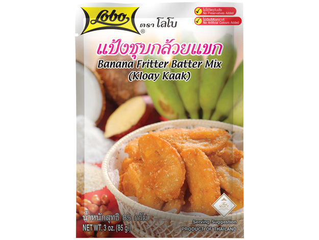 Teigmix für Bananenbeignets (Kloay Kaak) Lobo 85 g แป้ง กล้วยทอด กล้วยแขก