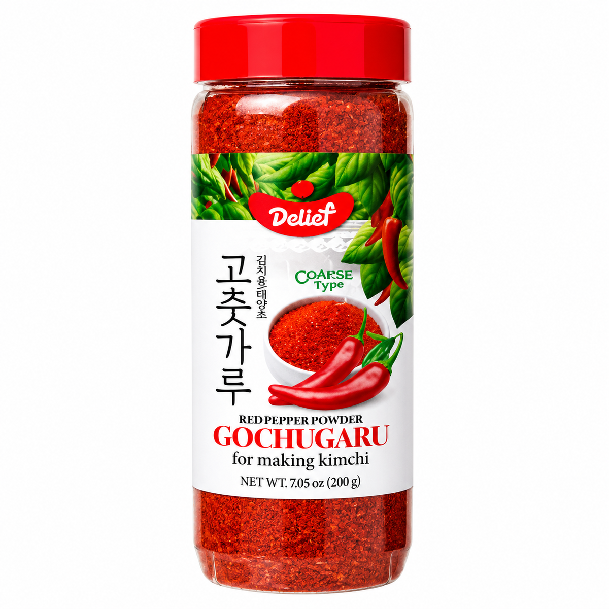 DELIEF Red Pepper Powder Kimchi (Gochugaru) 200 g พริกป่น เกาหลี