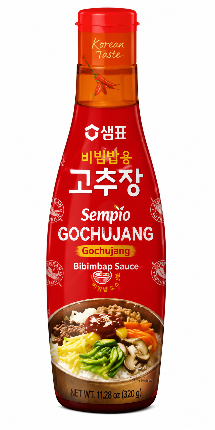 SEMPIO Seasoned Gochujang VEGAN 320g Ready-to-use Gochujang Sauce for Bibimbap