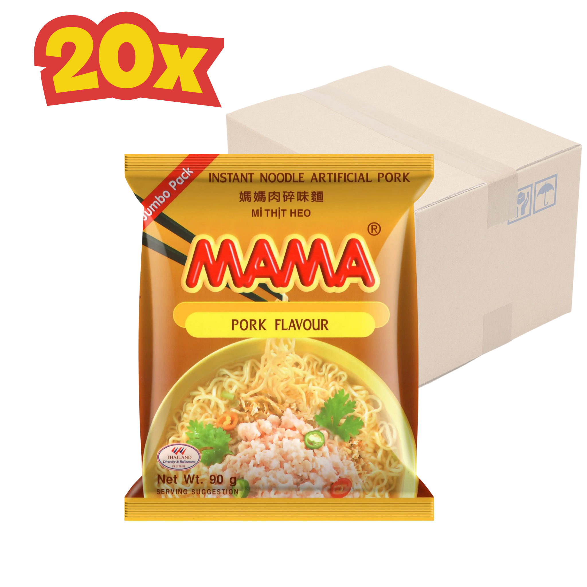 20x MAMA Nudeln Schwein มาม่า หมูสับ