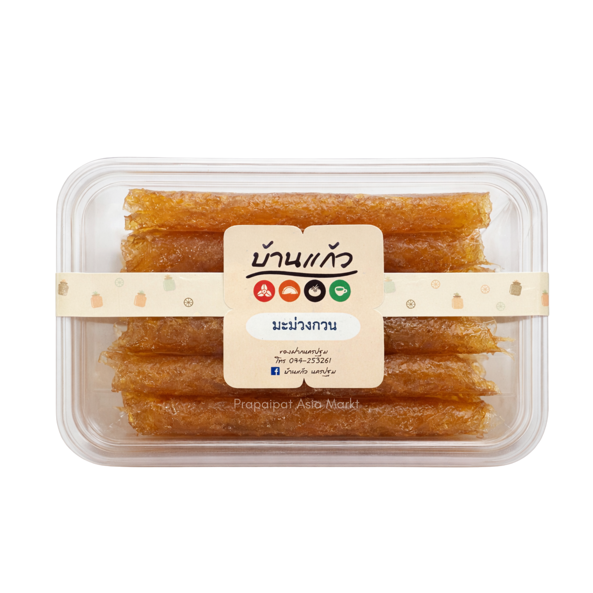 Ban Keaw Sweet Preserved Mango มะม่วงกวน บ้านแก้ว 200 g