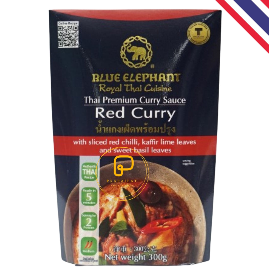 Blue Elephant Thai Premium Ready Kochsauce Rotes Curry 300 g น้ำแกง แกงเผ็ด แกงแดง ปรุงสำเร็จ