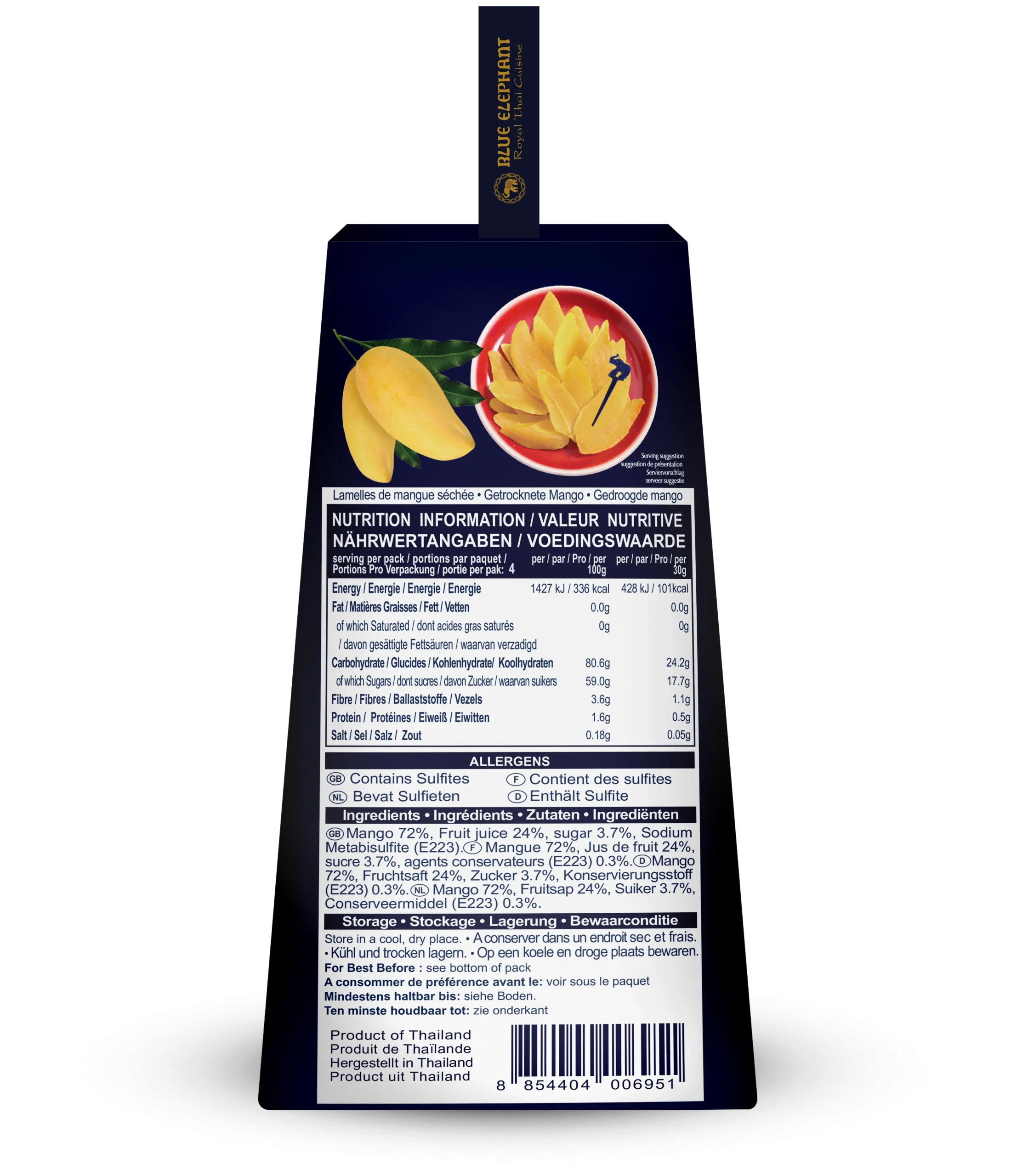 Dried Mango Slices (Less Sugar) 120g