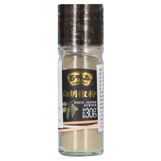 📌 Best Before 24/08/2025 BAIWEIZHAI White Pepper Powder 30 g พริกไทยขาวป่น