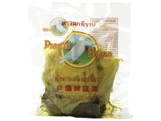 Pigeon Brand Fermented Green Mustard Cabbage 350 Gram ผักกาดดองเปรี้ยว