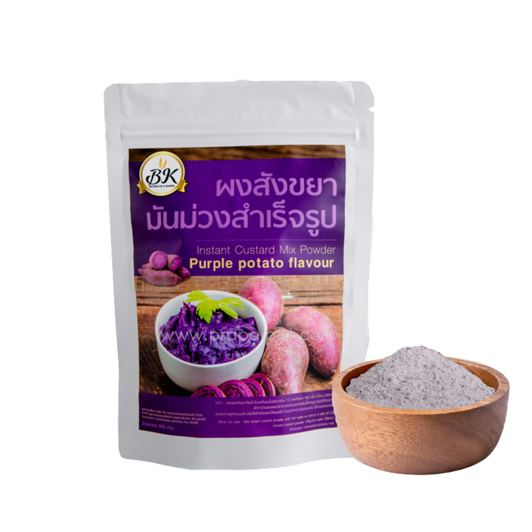 BK Instant Custard Mix Powder ผงสังขยา สำเร็จรูป 100 Gram