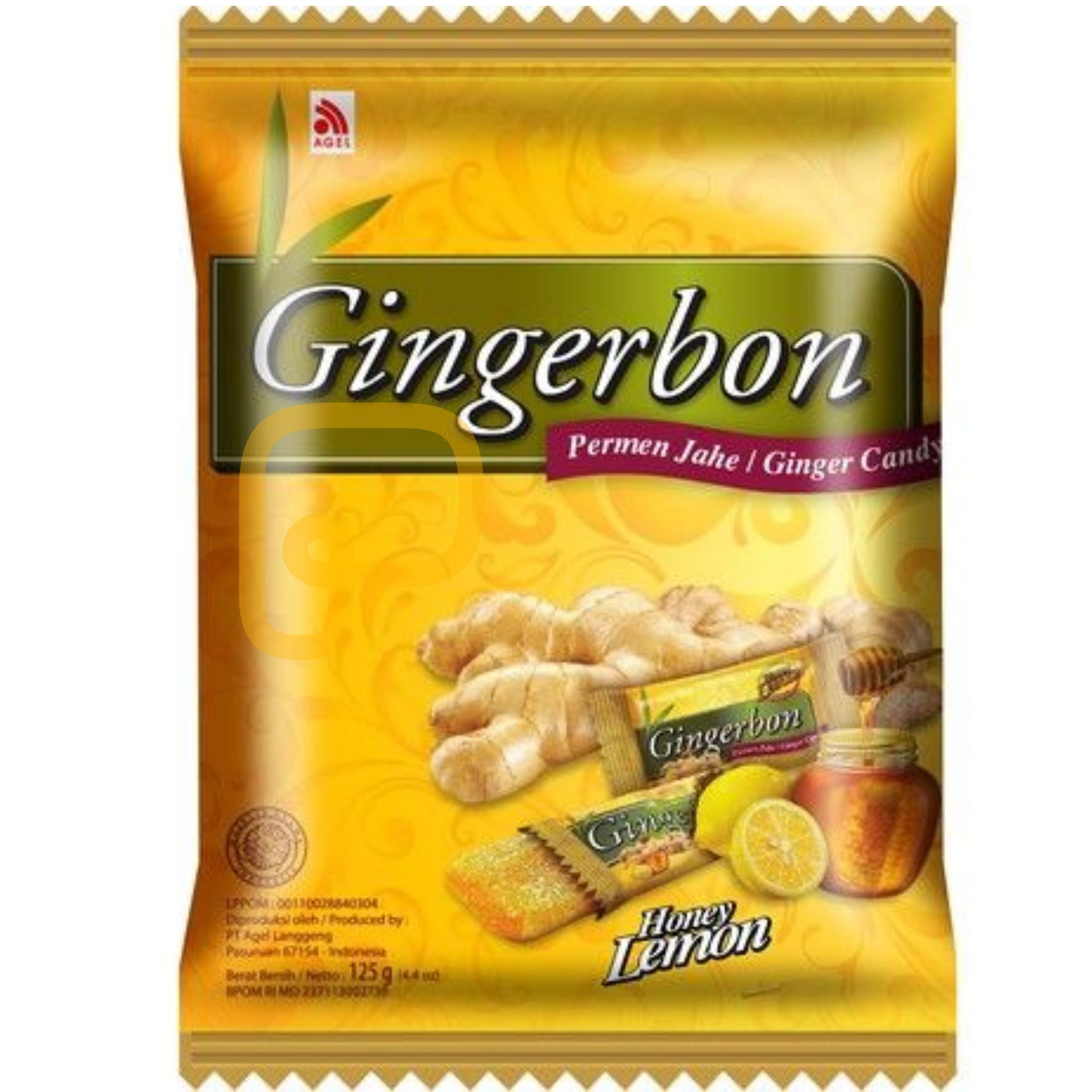 Gingerbon ginger-honey-lemon candies 125 gram