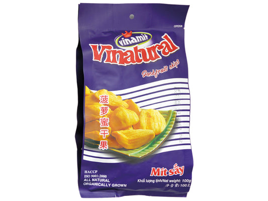 Vinamit Brand Jackfruchtsnack in Stücke 100 g ขนุน อบแห้ง ฟรีซดราย