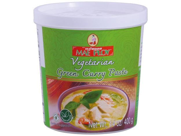 Mae Ploy Vegetarian Green Curry Paste 400 G āļāļĢāļīāļāđāļāļ āđāļāļĩāļĒāļ§āļŦāļ§āļēāļ āļĄāļąāļāļŠāļ§āļīāļĢāļąāļāļī