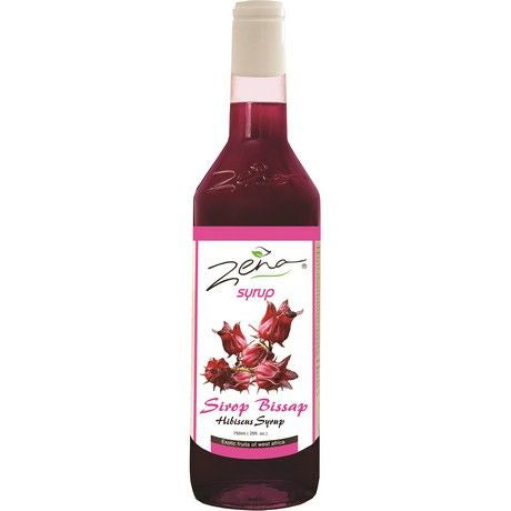 ZENA Hibiskussirup 750 ml น้ำกระเจี๊ยบเข้มข้น สำหรับชงดื่ม