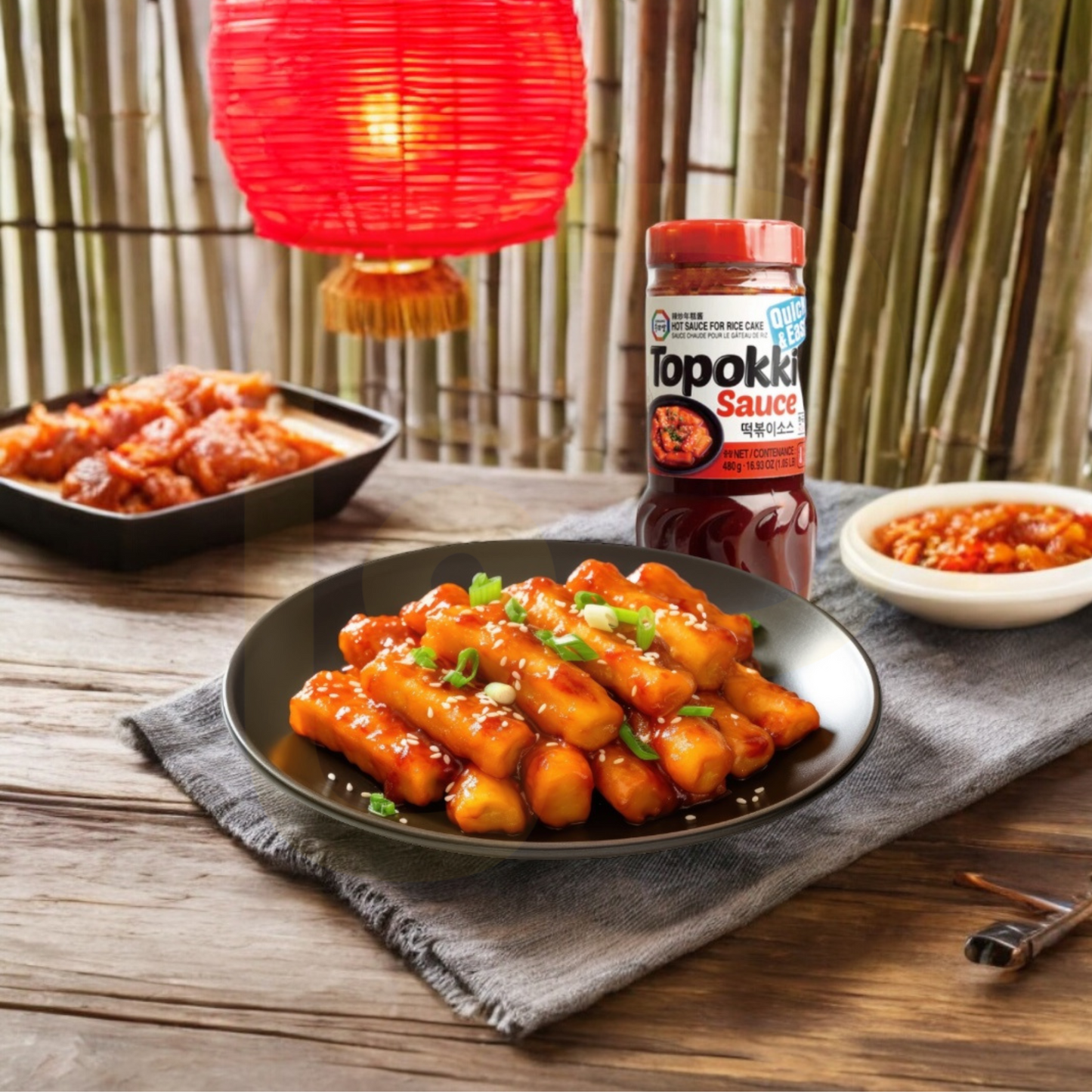 ðBest Before 21 August 2024 ðScharfe Sauce fÞr Topokki (Reiskuchen) Surasang 432 ML