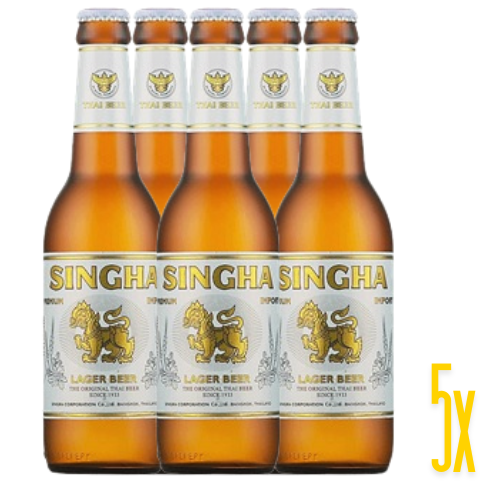 Singha Beer Lager 5x