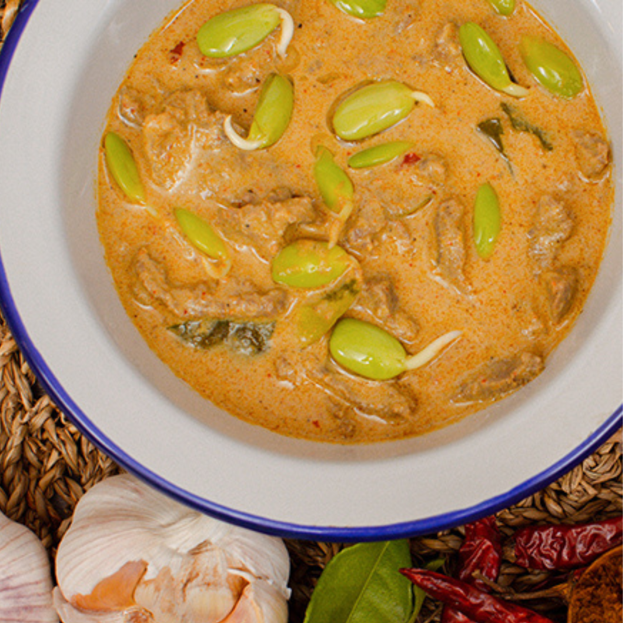 Jarome Scharfe Currypaste, Kokosmilch-Curry (Südthailändisches Curry) 50 g พริก แกงเผ็ด แกงกะทิ ใต้