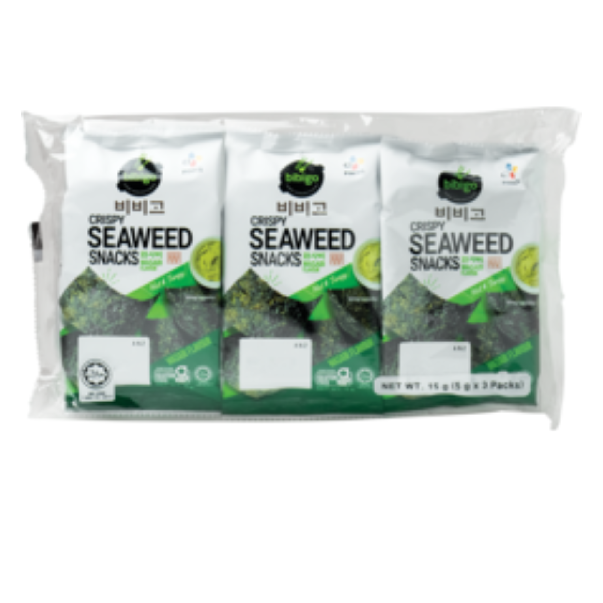 BIBIGO Südkorea Seetang mit Wasabi 15 g