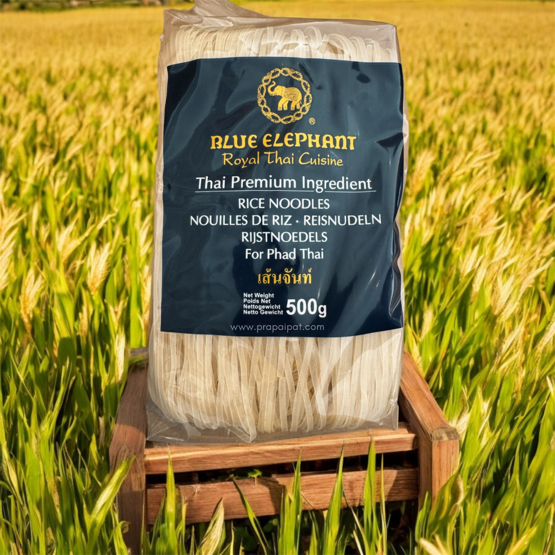 Blue Elephant Thai Premium Rice Noodles เส้นจันท์ 500 Gram