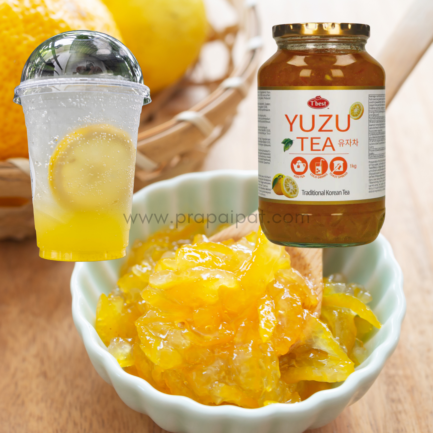 T'Best Yuzu-Tee 1000 gram แยม ส้มยูซุ