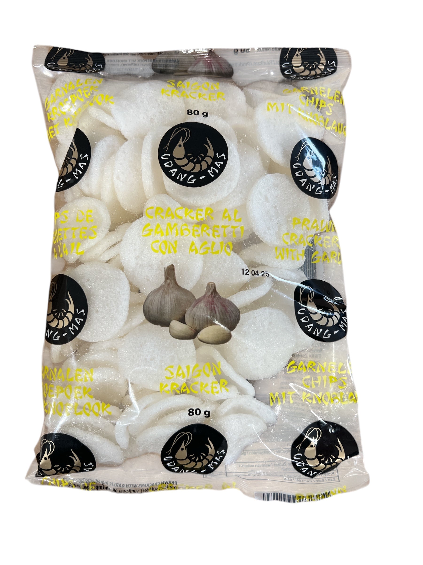 Shrimp Chips (Garlic) Udang Mas 80 Gram ข้าวเกรียบกุ้ง รสกระเทียม