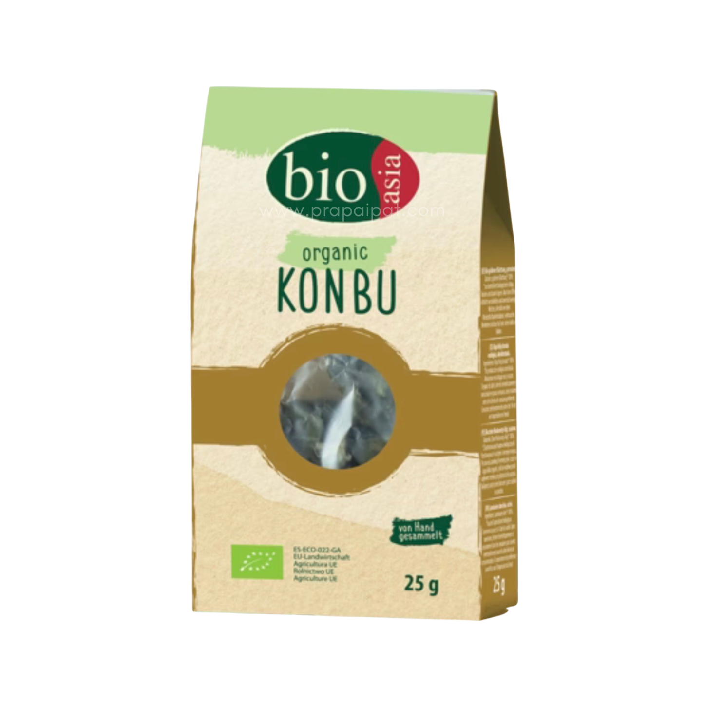 Bioasia Bio Konbu - Bio goldener Blatttang, getrocknet 25 g สาหร่าย คอมบุ ออแกนิค