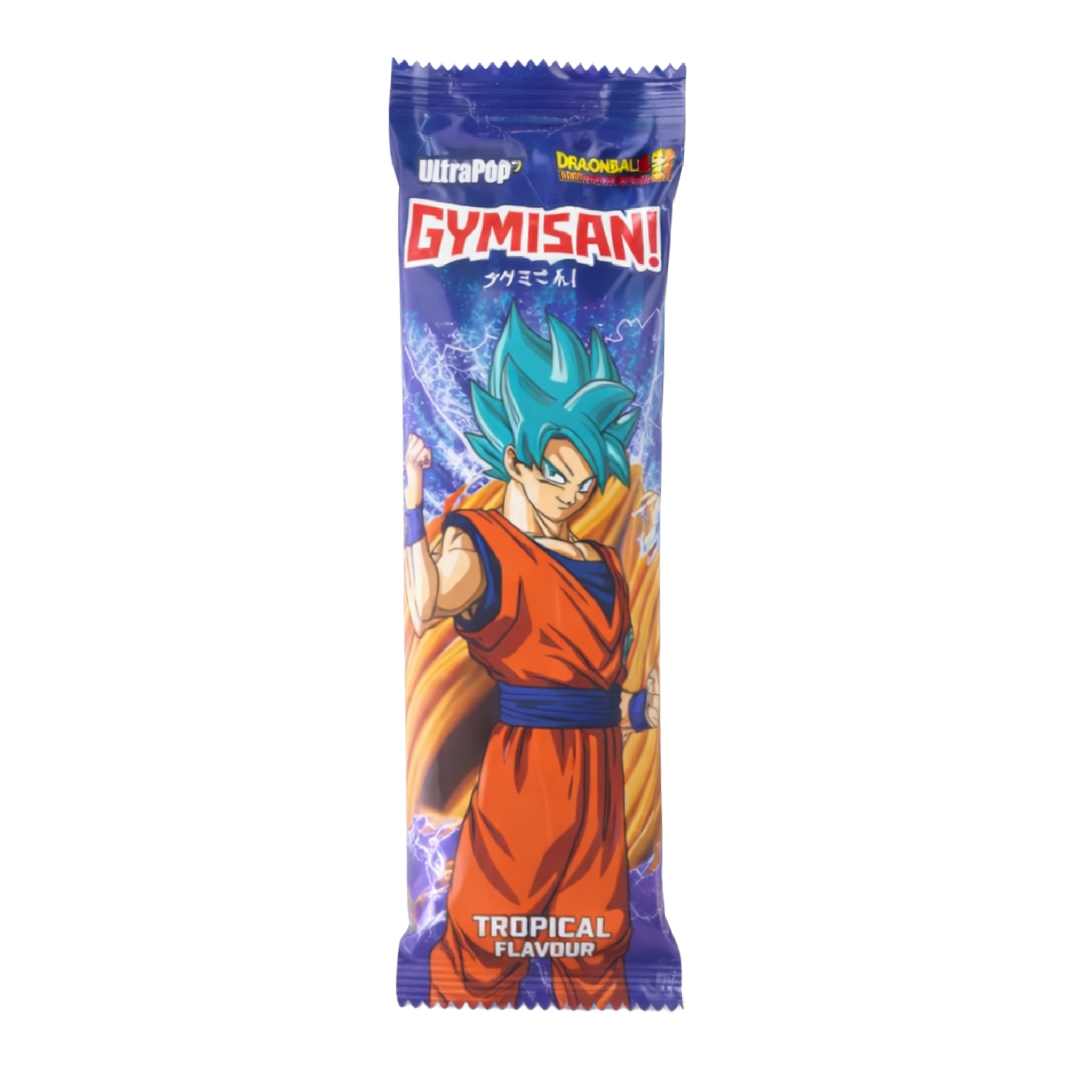 Spaghetti Fruchtgummi mit Tropicalgeschmack, Dragon Ball, Goku 75 g