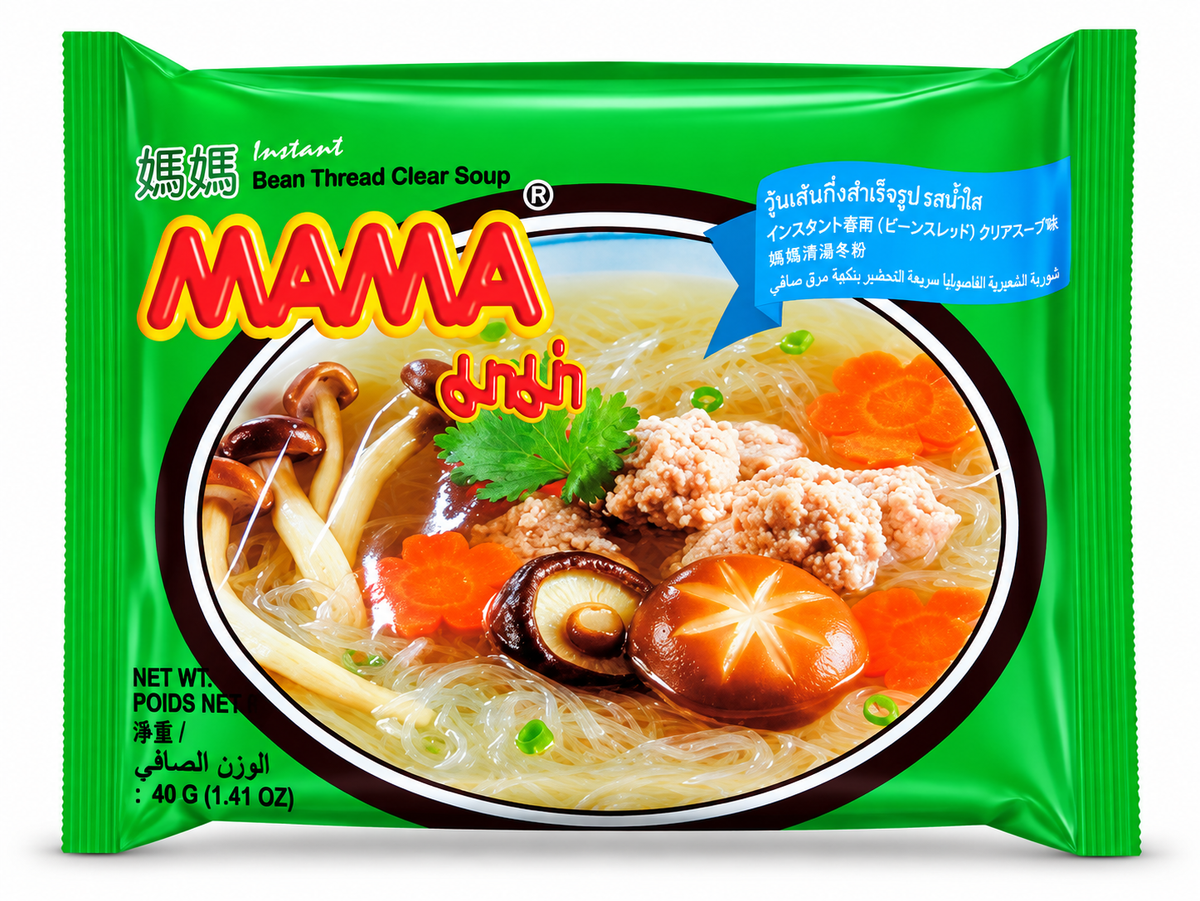 Instant Glasnudeln Klare Suppe - Mama 40 g วุ้นเส้น น้ำใส