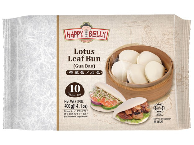 Happy Belly Gua Bao Bun Lotus Leaf Bun 400 g