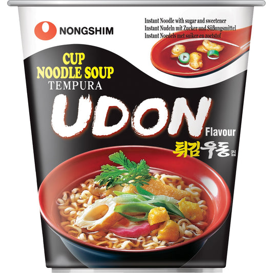 Nongshim Instantnudeln Tempura Udon Becher (Becher) 62 g oder 111g