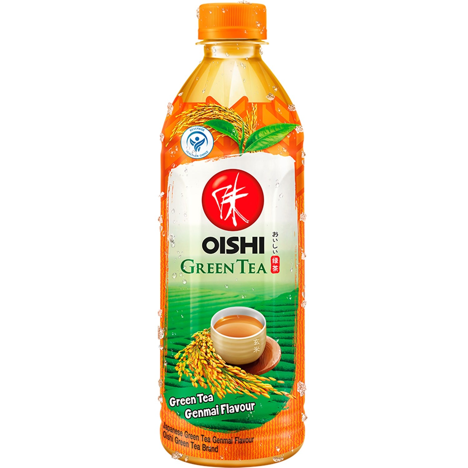 Oishi Grüner Tee Getränk Genmai 500 ml - (inkl. 0,25 € Einwegpfand)