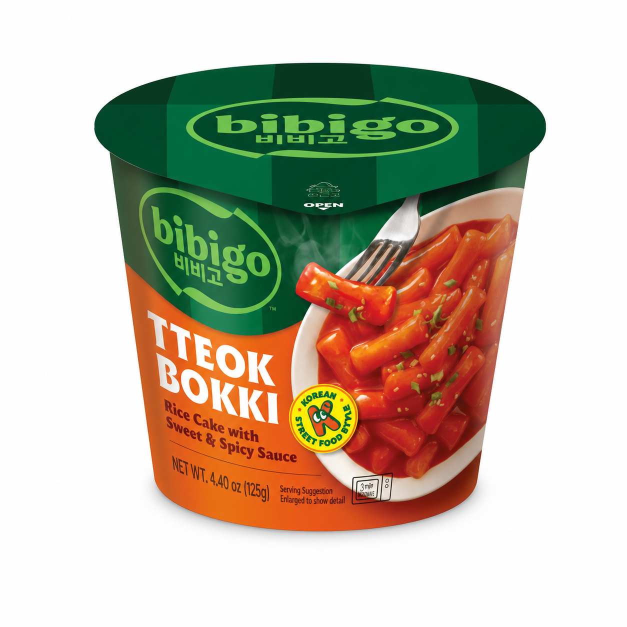 Tteokbokki, Reiskuchen Cup mit Sweet & Spicy Sauce 125 g