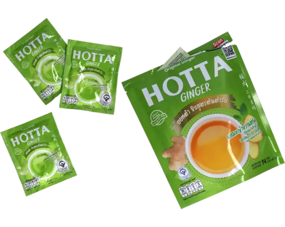 HOTTA - INSTANT GINGER TEA ORIGINAL 126G ชาขิง ผสม หญ้าหวาน