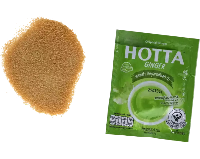HOTTA - INSTANT GINGER TEA ORIGINAL 126G ชาขิง ผสม หญ้าหวาน