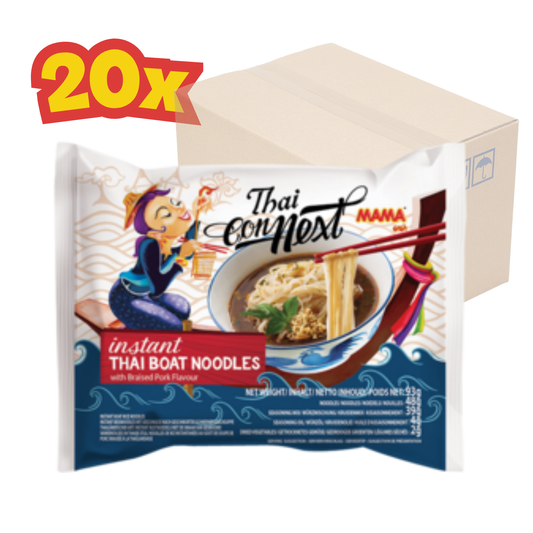 20x MAMA Instantreisnudeln - Instant Thai Boat Noodles - Thai Connext 93 g มาม่า ก๋วยเตี๋ยวเรือ