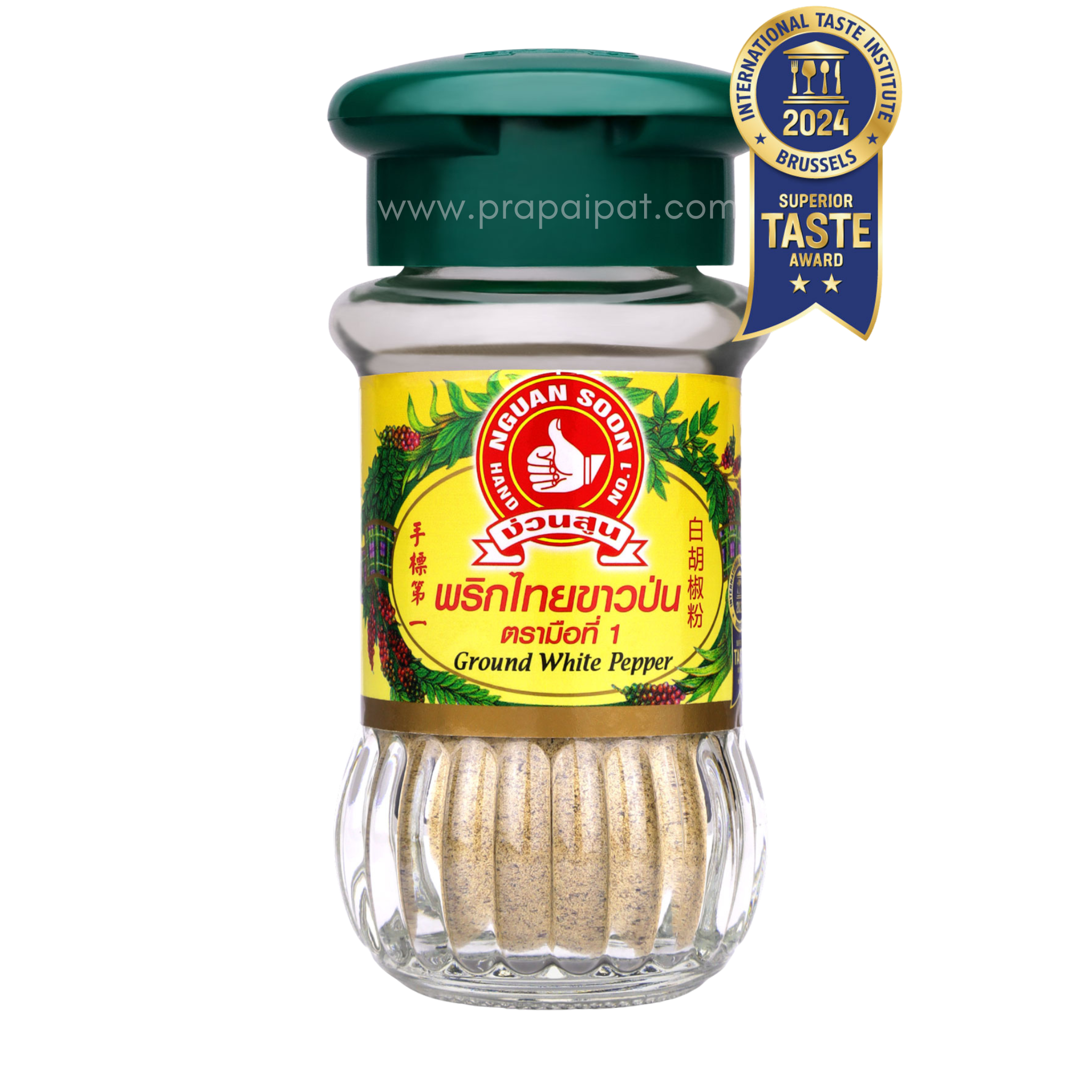 Ground White Pepper in พริกไทยป่น ตรามือที่หนึ่ง