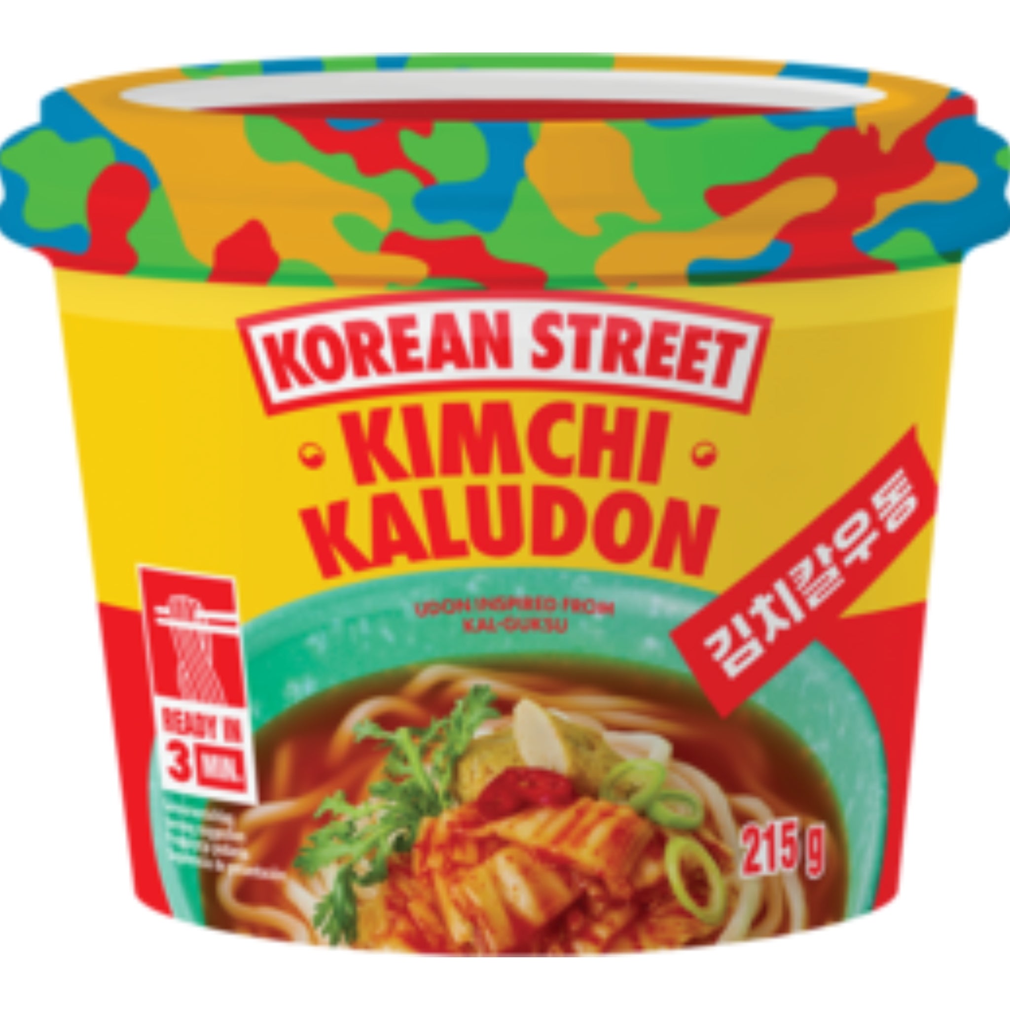 KOREAN STREET Südkorea Instant-Cup-Nudeln, Kaludon Kimchi 215 g
