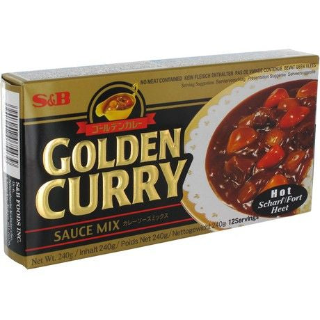 S&amp;B Golden Curry - Curry Sauce Mix - Hot 220 grams