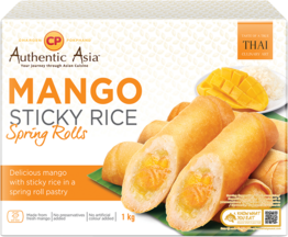 Frühlingsrolle mit Mango und Reis, 40 g - 43 g /Stk. ป๊อเปี๊ยะ ไส้ข้าวเหนียว มะม่วง