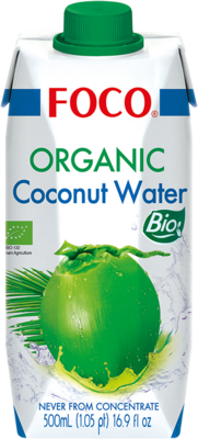 FOCO Bio Kokosnusswasser น้ำมะพร้าว ออแกนิค