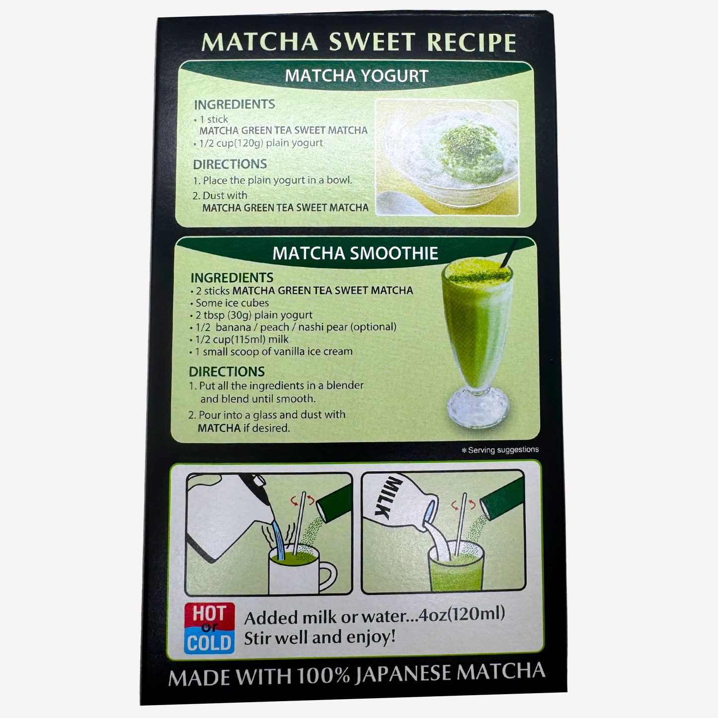 ITOEN Matcha Green Tea Sweet 120 Gram (10 packs) ชาเขียวญี่ปุ่น ปรุงสำเร็จ