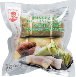 COCK Thailand Reissüßspeise mit Taro 454 gram ข้าวต้มมัด ไส้เผือก 📍❄️Tiefkühlprodukte